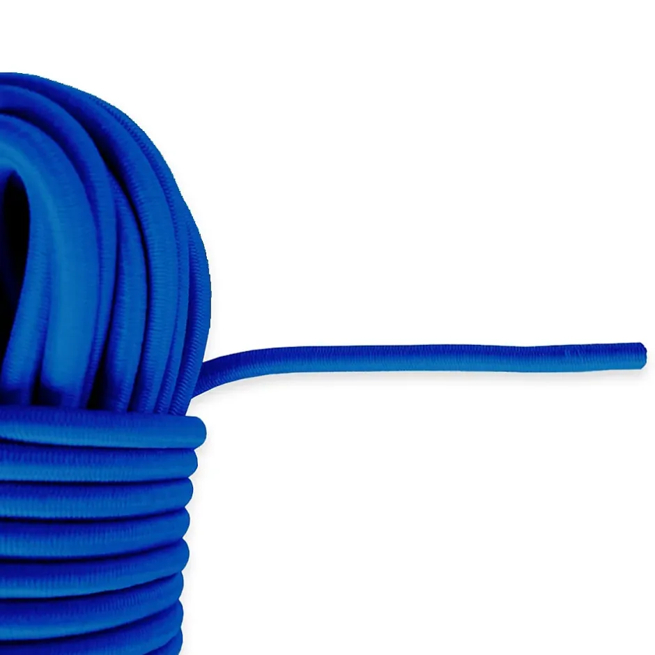 Sandow élastique Bleu 30 mètres - Qualité PRO 9SW - Tendeur pour bâche de diamètre 9 mm-Tecplast New