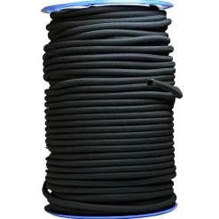 Sandow élastique Diamètre 9 mm 10 mètres Tendeur Couleur Noire Fixation Baches-Tecplast Clearance