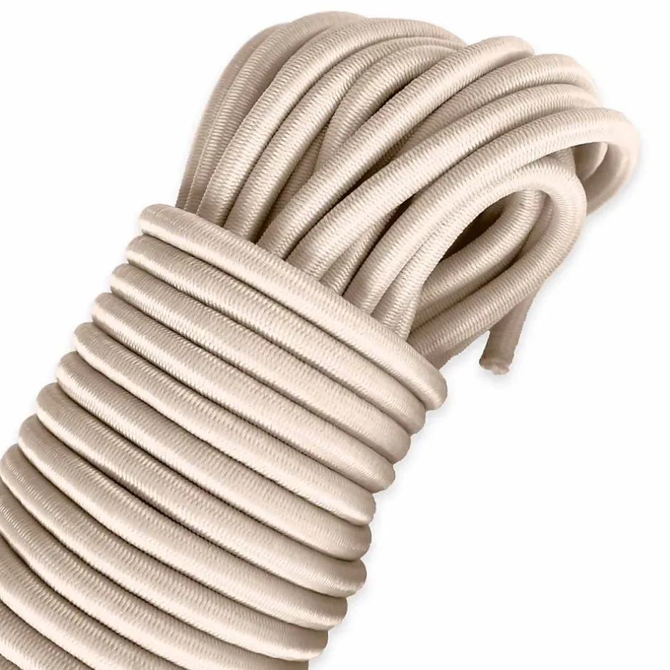 Sandow élastique Ivoire 30 mètres - Qualité PRO 9SW - Tendeur pour bâche de diamètre 9 mm-Tecplast