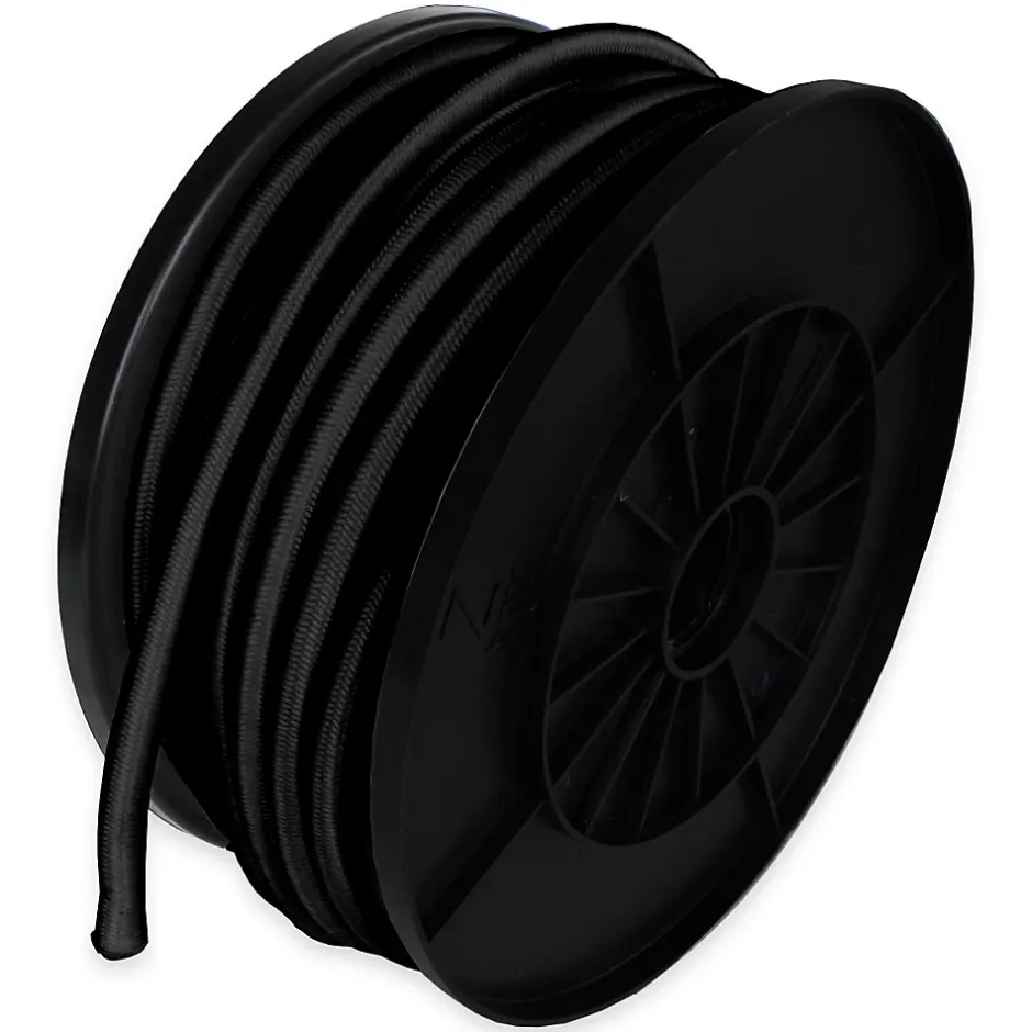 Sandow élastique Noir 40 mètres - Qualité PRO 9SW - Tendeur pour bâche de diamètre 9 mm-Tecplast Online