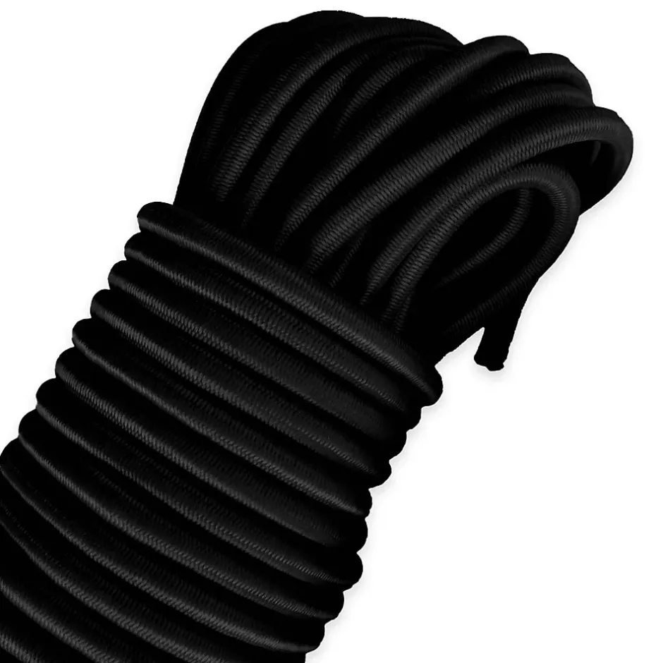 Sandow élastique Noir 40 mètres - Qualité PRO 9SW - Tendeur pour bâche de diamètre 9 mm-Tecplast Online