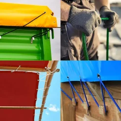 Sandow élastique Vert 15 mètres - Qualité PRO 9SW - Tendeur pour bâche de diamètre 9 mm-Tecplast Sale