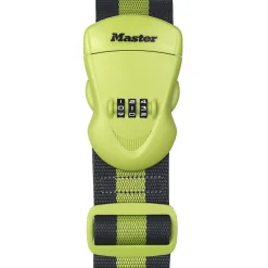 Sangle bagages à combinaison vert anis et rayures gris foncé 2 m^Master Lock Clearance