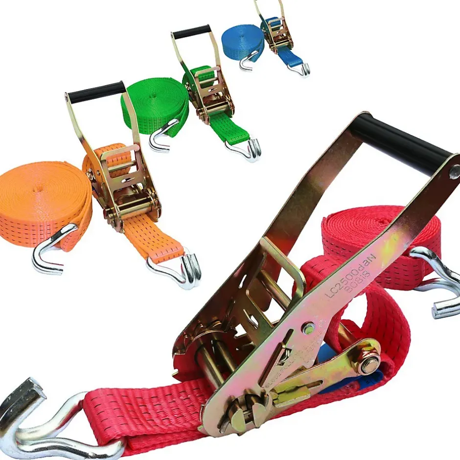 Sangle d'arrimage avec tendeur à cliquet 10 mètres - 5 tonnes-Saniverre