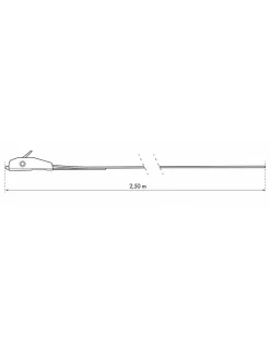 Sangle de serrage, 2.5m à boucle autoserrante, rouge --Thirard New