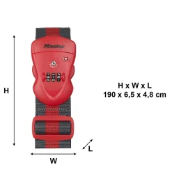 Sangle pour bagages à combinaison TSA 2 m^Master Lock Best