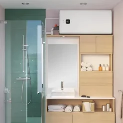 Chauffe-eau électrique plat connecté GUELMA 80L blanc - multiposition-Sauter Hot