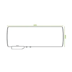 Chauffe-eau électrique CANGAR horizontal mural 200L - ACI Hybride^Sauter Sale