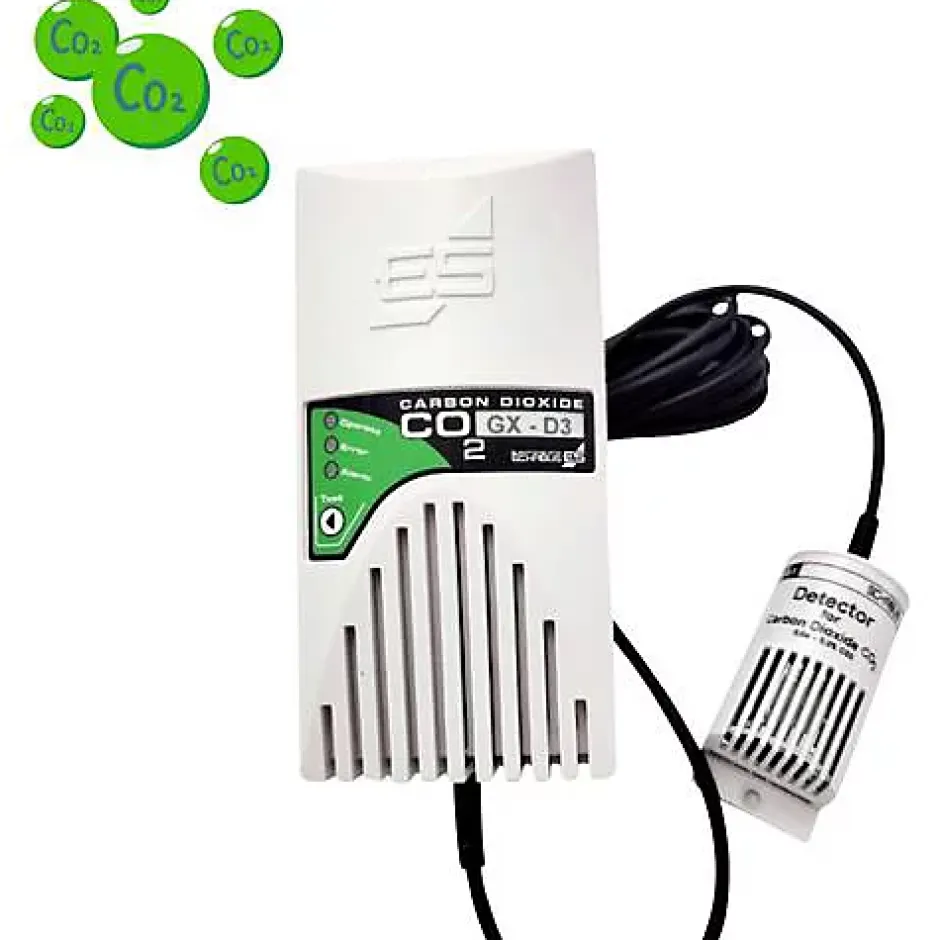 GX-D3 Détecteur CO2 sur secteur avec capteur externe et alertes sonores et visuelles-Schabus Hot