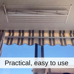 Séchoir plafond manuel blanc 152x54x25cm alu Mini 150-Foxydry Sale