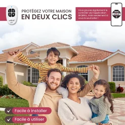 , Systeme Alarme Maison sans Fil GSM 4G, WLAN avec écran Tactile et Batterie 1500 mAh. Alexa, Application Android et iOS^Seqrell Best