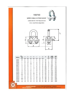 Serre cable Etrier Acier zingué Pour Câble 22 - 1 pièce^Vis Express Discount