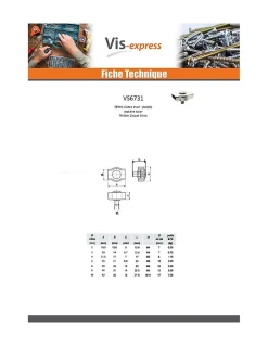 Serre cable plat simple Acier zingué Câble De 3 - 1 pièce^Vis Express Clearance