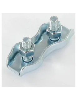 Serre-câble plat duplex Acier zingué Câble De 5 - 10 pièces-Vis Express New