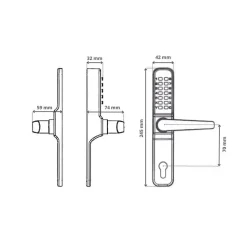 Serrure à code mécanique bt07 - argent-PROCode Clearance