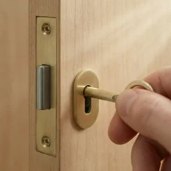 Serrure à larder l. 37 mm x H. 35 mm x EP. 8 mm-Diall Clearance