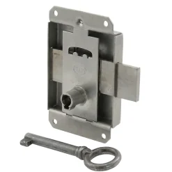 Serrure à patte axe 25 l. 45 mm x H. 50 mm x ep. 10 mm acier poli^Diall Hot