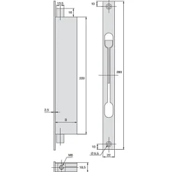 Serrure 2 points à levier 41mm Variaxe - STREMLER - 1223.41.0^Stremler Assa Abloy Outlet