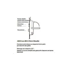 Serrure 4 points série 20215 automatique L2150mm têtière 16mm Axe 40mm sans gâche - - 26766000-Vachette Online