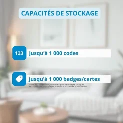 Serrure connectée -1 à code, badge et bluetooth-LOCKY Online