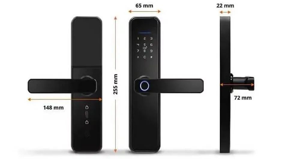 Serrure connectée -2 biométrique, code, badge et bluetooth^LOCKY Hot