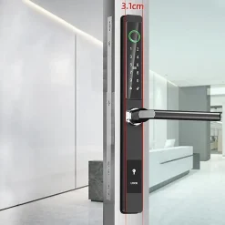 Serrure connectée -11 biométrique, code, badge et bluetooth - ultra fine-LOCKY Outlet