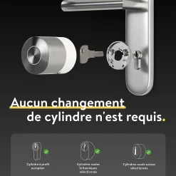 Serrure connectée Smart Lock Pro acier-Nuki Hot