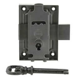 Serrure en applique axe 20 l. 40 mm x H. 70 mm x ep. 10 mm droite/gauche acier poli^Diall Best