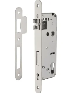 Serrure encast. Intelock trou cylindre pour poignées connectées, inox, axe50mm, entr'axes70mm, carré8, BR - INTELOCK-Thirard Clearance