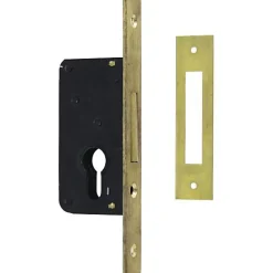 Serrure monopoint à larder axe à 40mm pêne dormant têtière laiton - - CIS5231040-Cisa Outlet