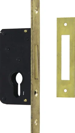 Serrure monopoint à larder axe à 40mm pêne dormant têtière laiton - - CIS5231040-Cisa Outlet