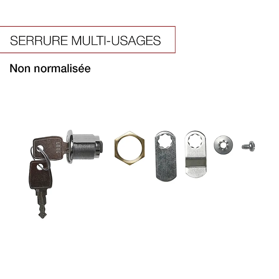 Serrure multi-usages en zamak avec écrou-Renz Clearance