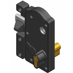 Serrure portail SRP01 noire pvc-Afbat Online