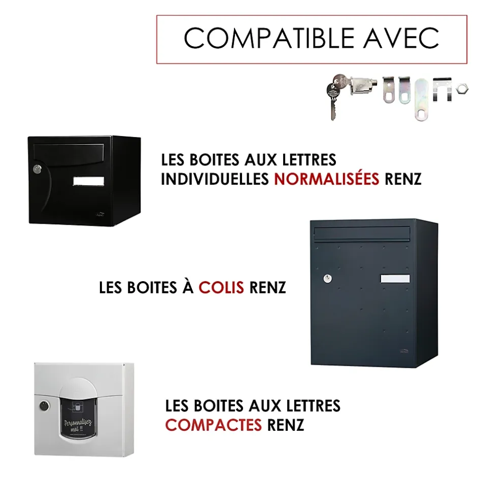 Serrure PTT normalisée boites aux lettres^Renz Online