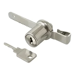 Serrure vitrine Acier/Nickelé ø20 mm x EP. 6 mm^Diall Discount