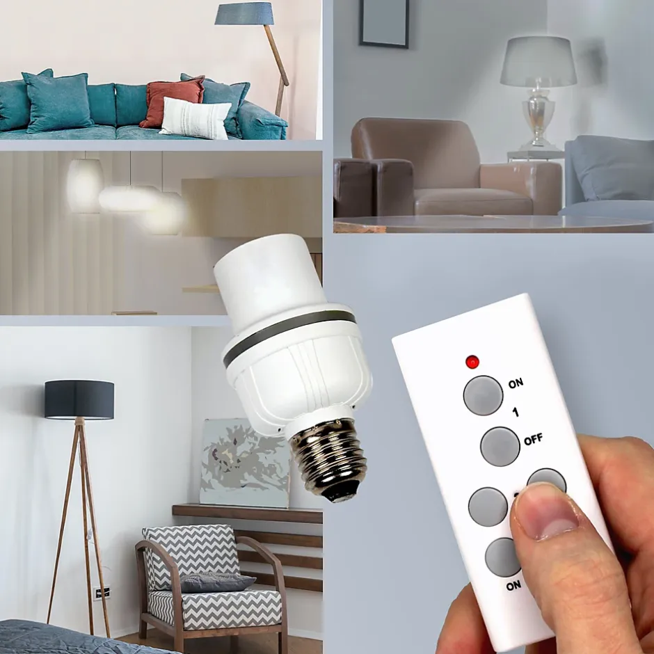 Set de 2 Douilles E27 + Télécommandées^Fishtec Hot