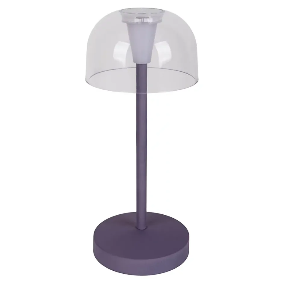 Set de 2 lampes de table LED rechargeables Gomba extérieur intérieur métal plastique couleur mûre hauteur 18,5cm^Näve Online