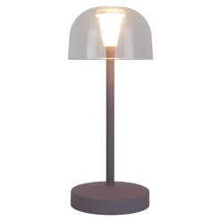 Set de 2 lampes de table LED rechargeables Gomba extérieur intérieur métal plastique couleur mûre hauteur 18,5cm^Näve Online