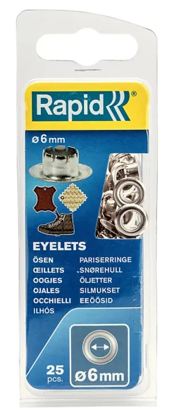 Set de 25 pièces oeillets Ø6mm-Rapid Hot