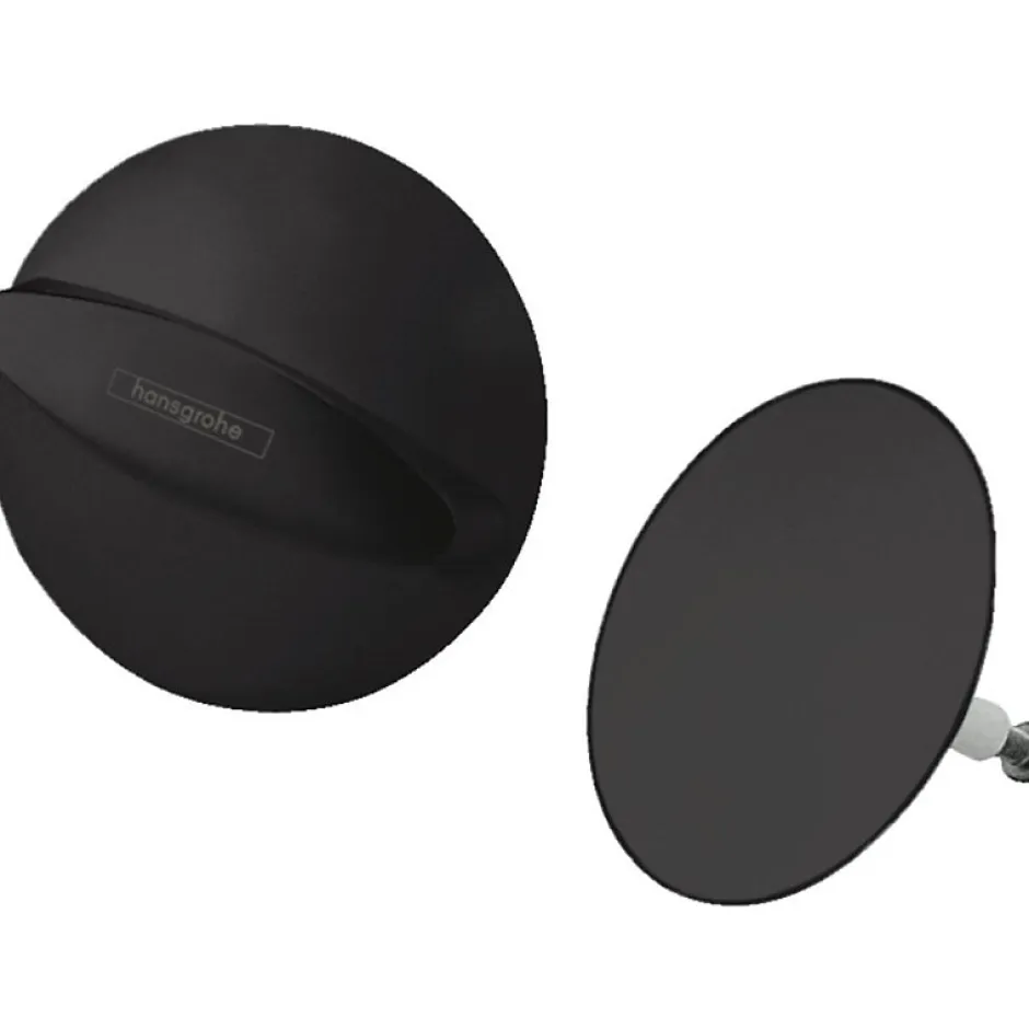 Set de finition vidage baignoire Flexaplus noir mat-Hansgrohe Discount