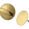 Set de finition vidage baignoire Flexaplus aspect doré poli^Hansgrohe Discount