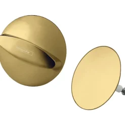 Set de finition vidage baignoire Flexaplus aspect doré poli^Hansgrohe Discount