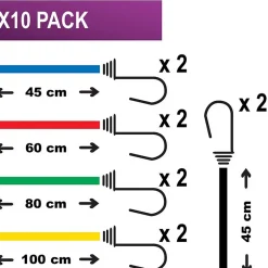 Set de rangement de 10 tendeurs-Master Lock Discount