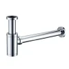 Siphon de lavabo design universel 1 1/4 x 32mm,Syphon Réglable, Anti Odeur (Chrome) LuxuryBain^Luxury Bain Clearance