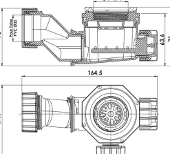 Siphon de lavabo Ondée Zen H.63.6 x ø32 mm^Ondee Sale
