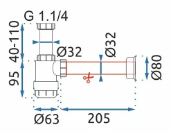 Siphon De Lavabo Hc2 White-Rea New