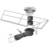 Siphon de sol / douche 100 x 100 mm-Wirquin Discount
