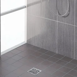 Siphon de sol à maçonner pour douche à l'italienne 10x10cm^Wirquin Discount