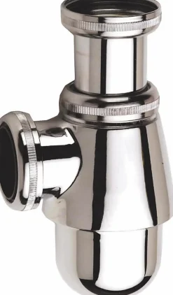 Siphon laiton - Diamètre entrée: 32 mm - Diamètre sortie: 32 mm -Garde d'eau : 50 mm - Hauteur réglable : 133- 204 mm^Nicoll Sale