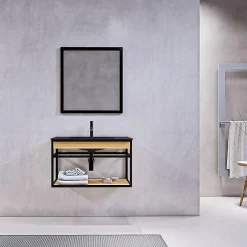 Siphon lavabo design finition noir mat^Stano Discount